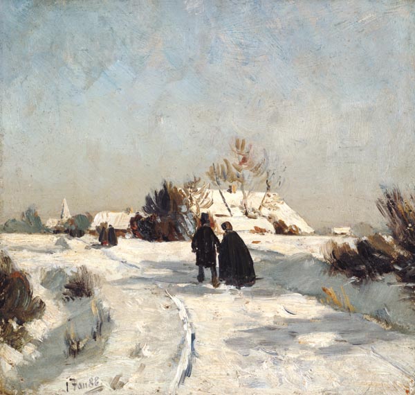 New Year's Day od Otto Modersohn