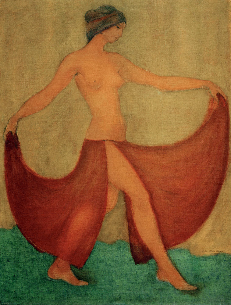 Tanzende (Maschka) od Otto Mueller
