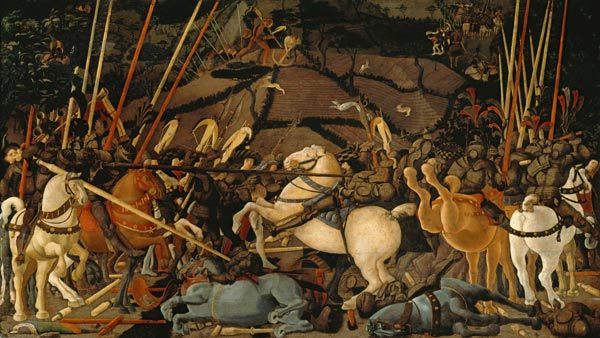 Die Schlacht von San Romano od Paolo Uccello