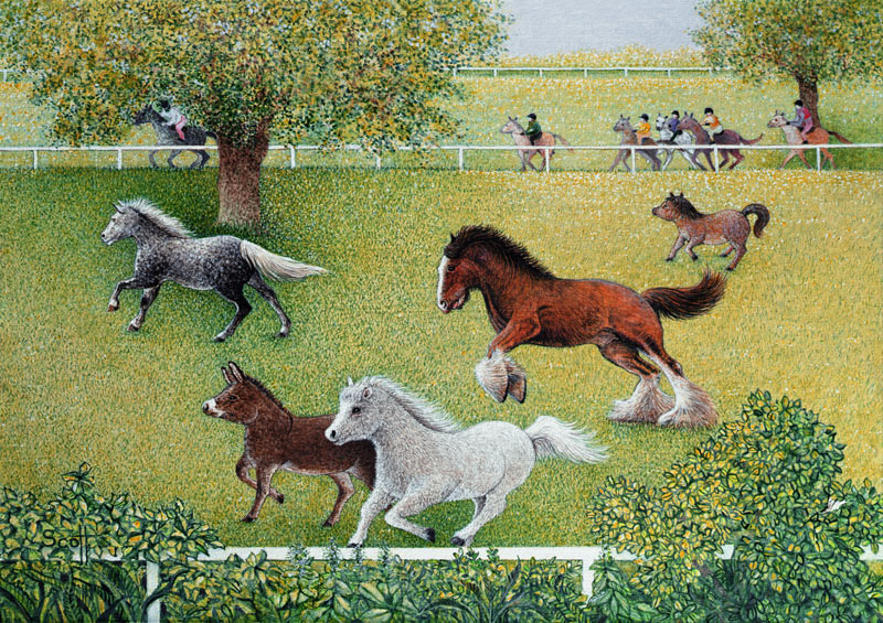 On the Gallop (oil on canvas)  od Pat  Scott