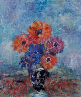 Anemones, 1998 (oil on canvas) 