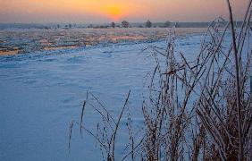 Sonnenaufgang an der Oder