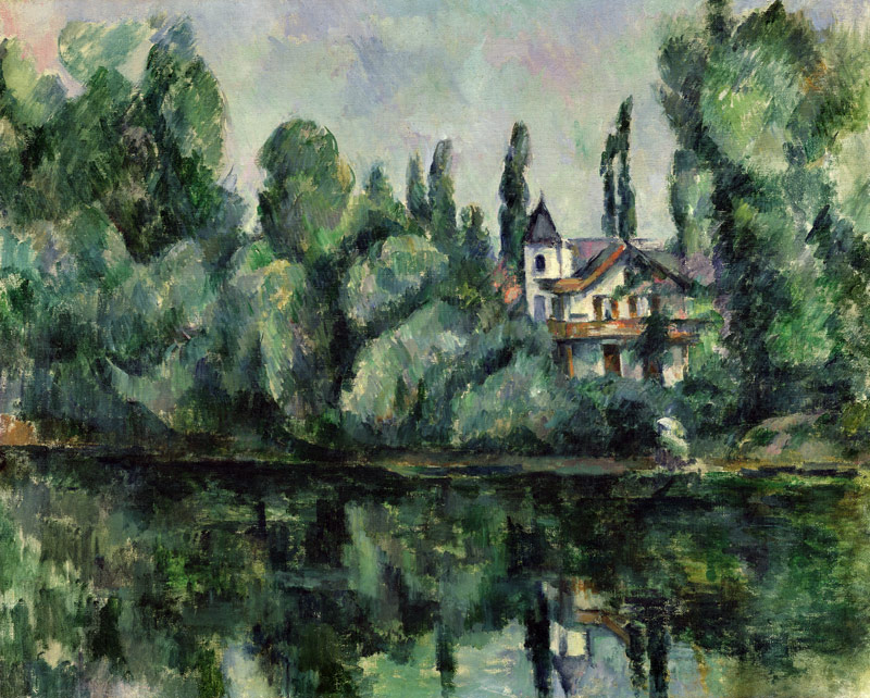 The banks of the Marne (Villa on the Bank of a River) od Paul Cézanne