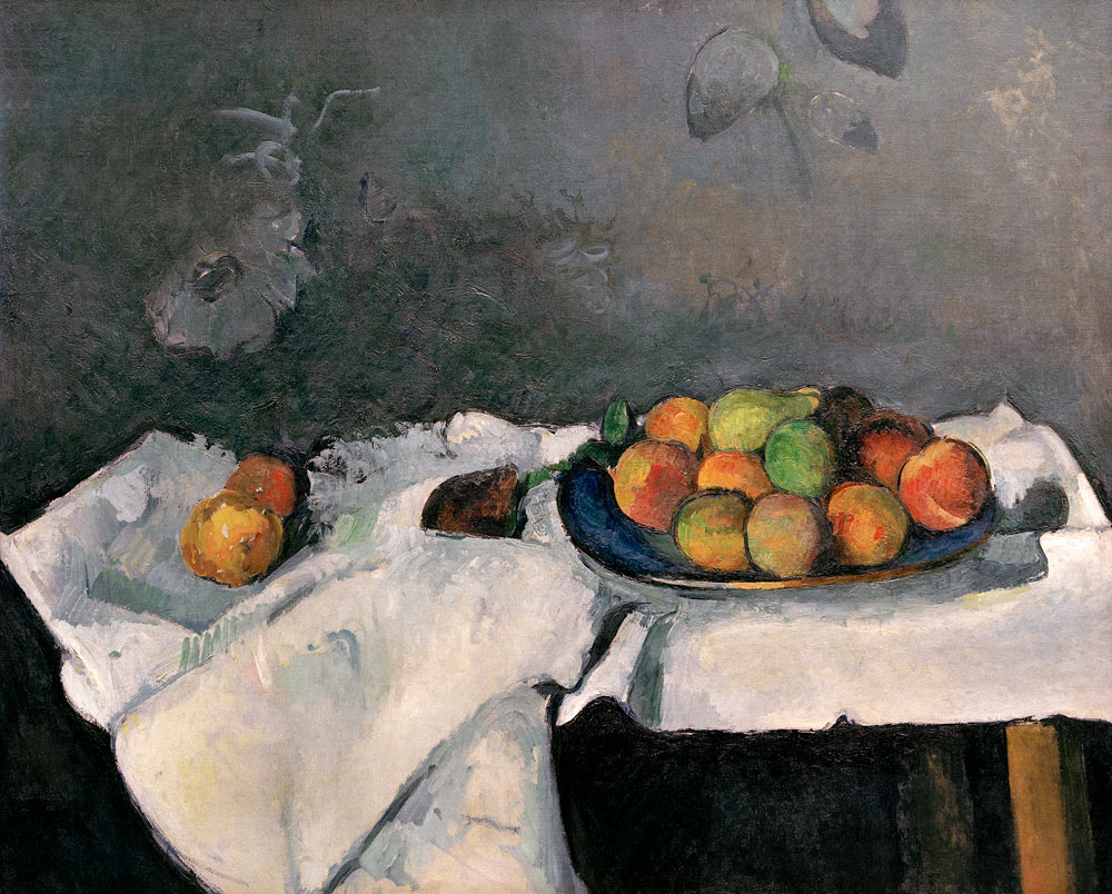 Plate with peaches. od Paul Cézanne
