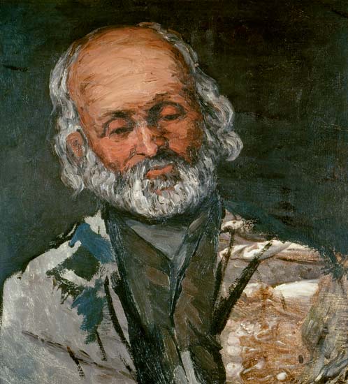 Portrait of an old man (Père Rouvel at Bennecourt) od Paul Cézanne