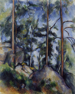 Pines and Rocks od Paul Cézanne