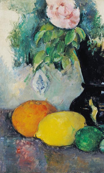 Flowers and fruits, c.1880 (see also 287552) od Paul Cézanne