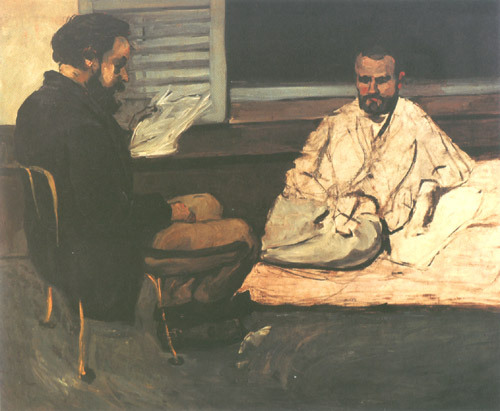 Paul Alexis reads Émile Zola in front of II od Paul Cézanne