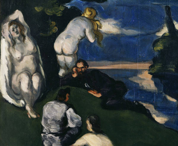 P.Cezanne, / Pastoral / Detail od Paul Cézanne