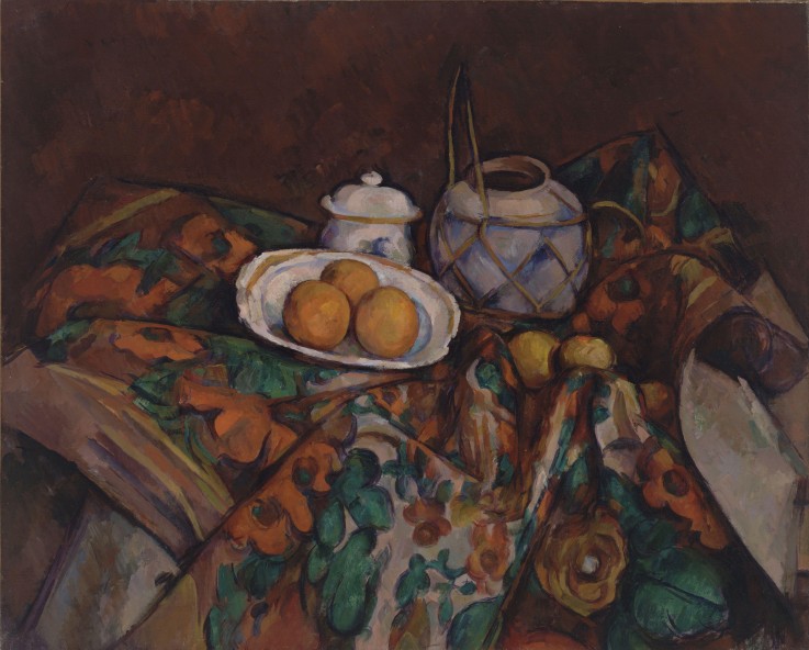Still Life with Ginger Jar, Sugar Bowl and Oranges od Paul Cézanne