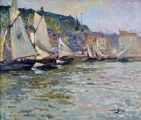 Honfleur, 1913 (oil on card)