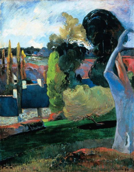 Farm in Brittany od Paul Gauguin