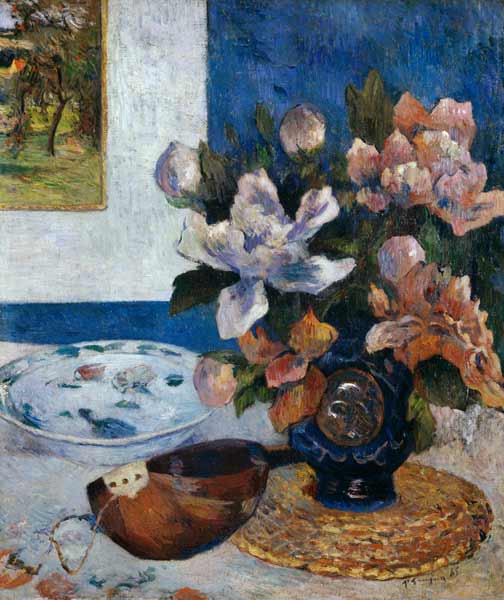 still life with mandolin od Paul Gauguin