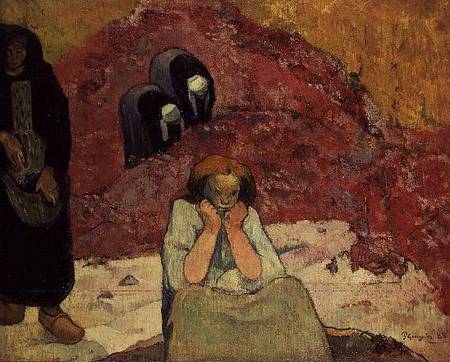 Grape Harvest at Arles (Human Anguish) od Paul Gauguin