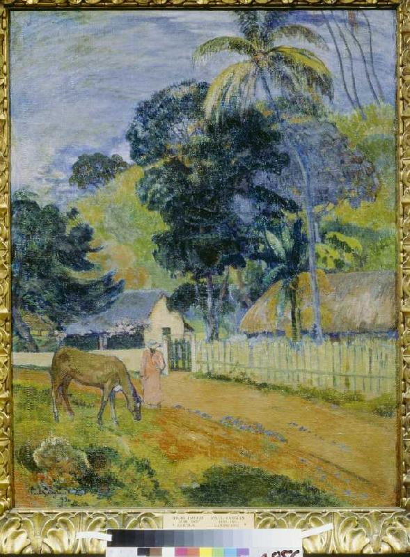 Countryside on Tahiti. od Paul Gauguin