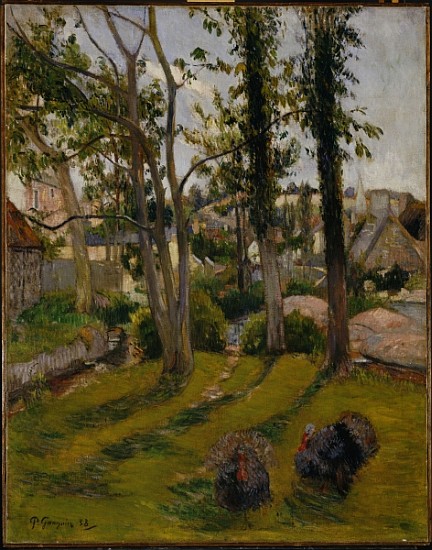 The Turkeys (Pont Aven Landscape) 1888 od Paul Gauguin