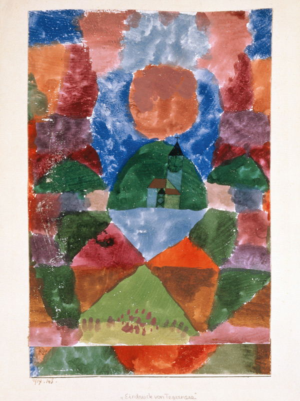 Impression of Tegernsee od Paul Klee
