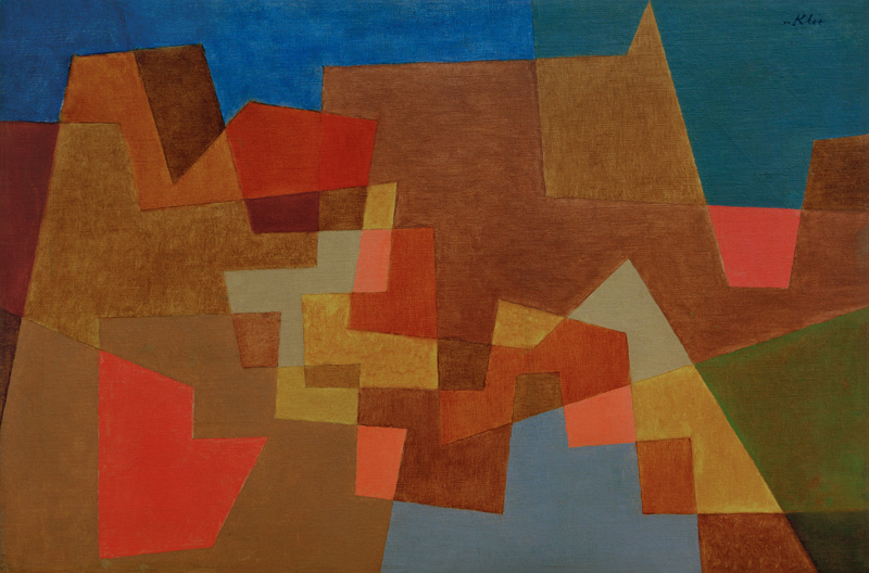Ueberbrueckung, 1935. od Paul Klee