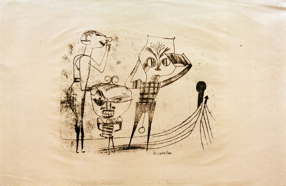 Vulgaere Komoedie, 1922, 100. od Paul Klee