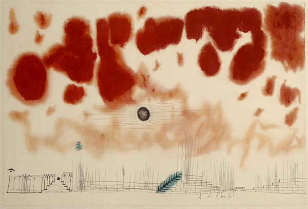 Gewoelk ueber Bor, 1928. od Paul Klee