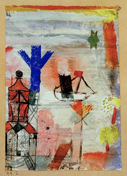 Kleiner Dampfer, 1919. od Paul Klee