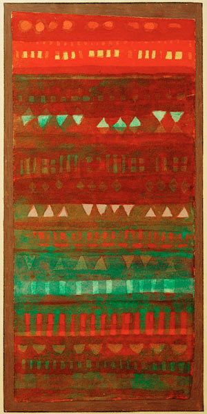 Kleinglieder in Lagen, 1928, 81 (R 1). od Paul Klee