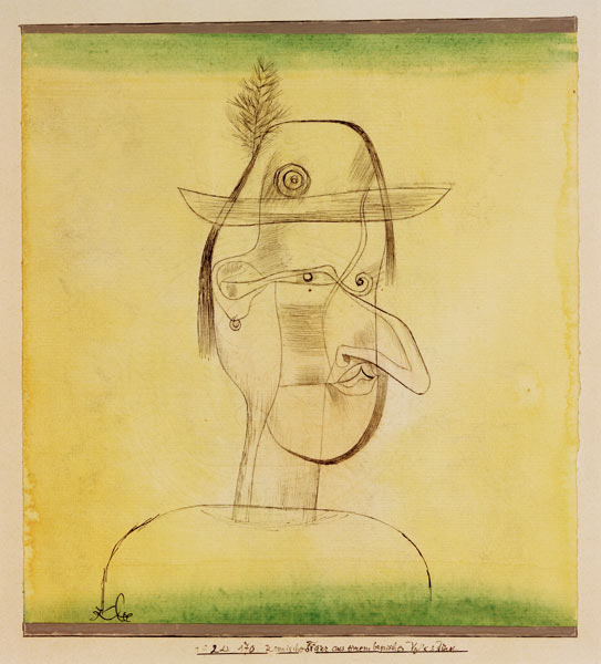 Komische Figur aus einem bayrischen od Paul Klee