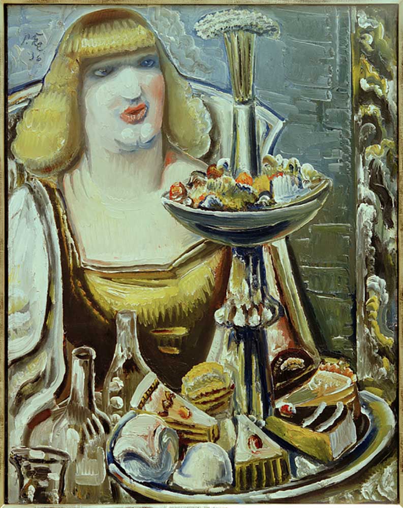 Woman with sweetmeat od Paul Kleinschmidt
