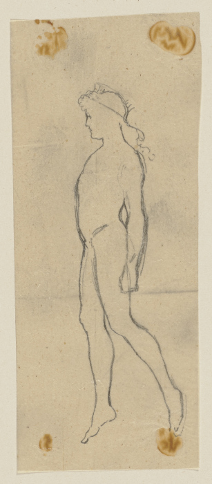 Oberon, nackt und schwebend, nach links od Paul Konewka