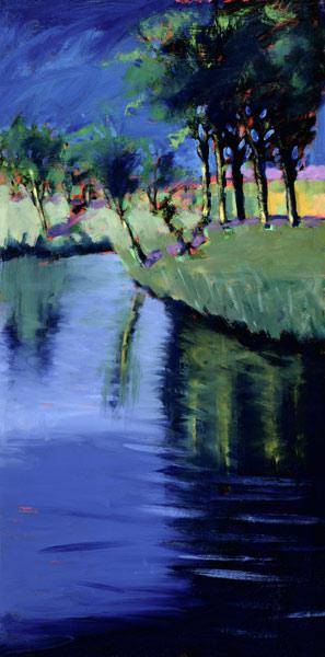 River (acrylic on card) 