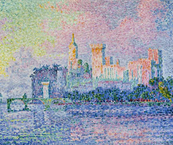 Papal Palace Avignon / Signac / 1900 od Paul Signac