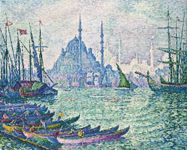 The Golden Horn, Minarets od Paul Signac