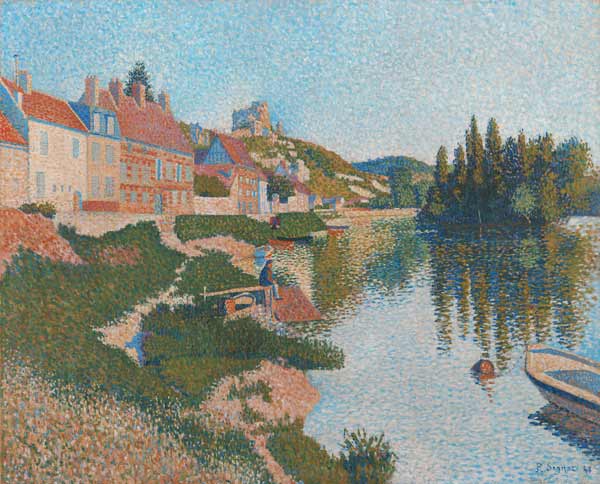 The River Bank, Petit-Andely, 1886 (oil on canvas) od Paul Signac