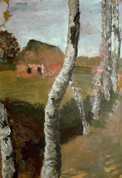 Path Along Birch Trees od Paula Modersohn-Becker