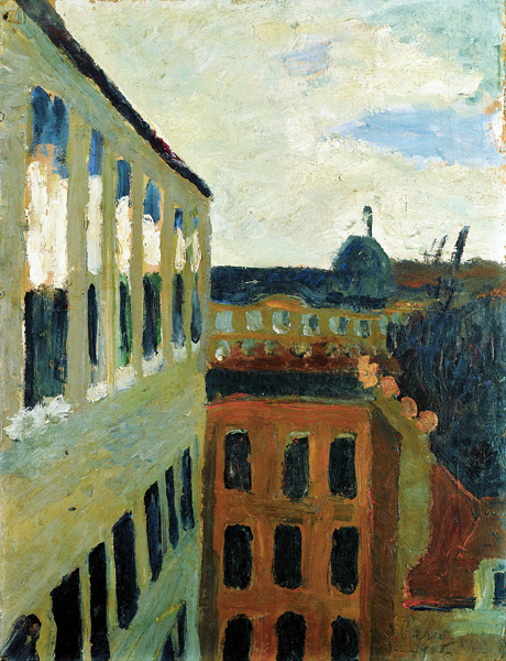 Blick aus dem Atelierfenster der Künstlerin in Paris od Paula Modersohn-Becker