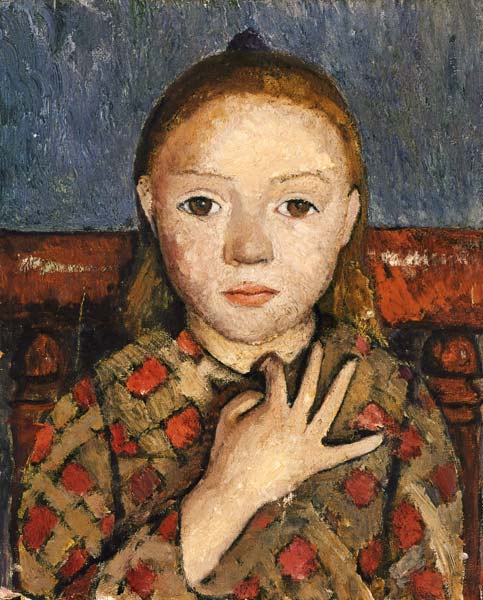 Girl portrait. od Paula Modersohn-Becker