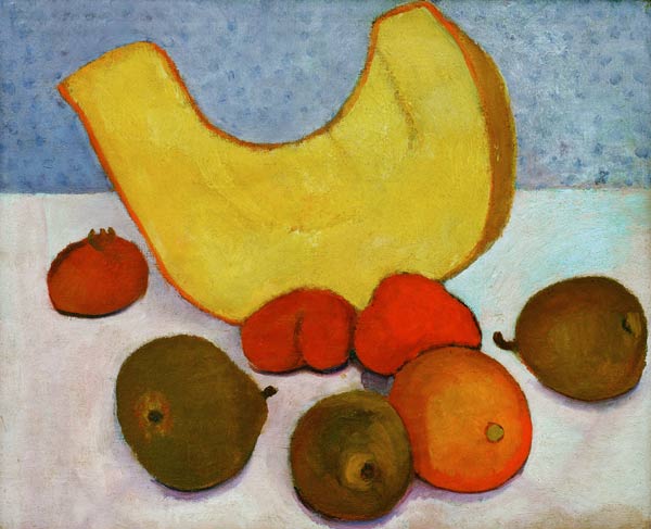 Still Life with Melon , undated painting od Paula Modersohn-Becker