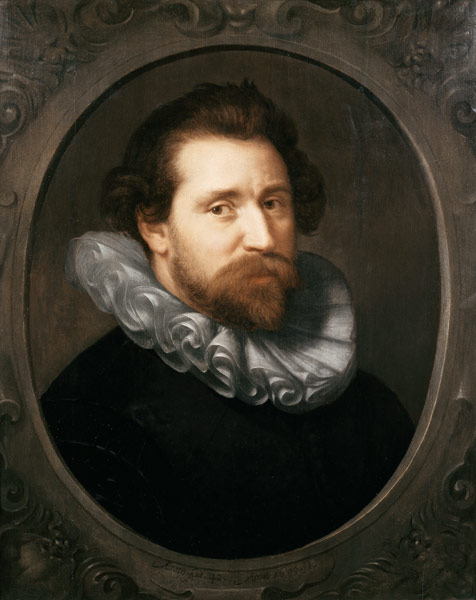 Portrait of Abraham Bloemaert (1566-1651) od Paulus Moreelse
