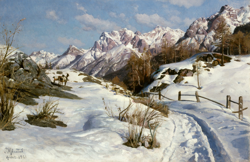 Winter in Engadin od Peder Moensted