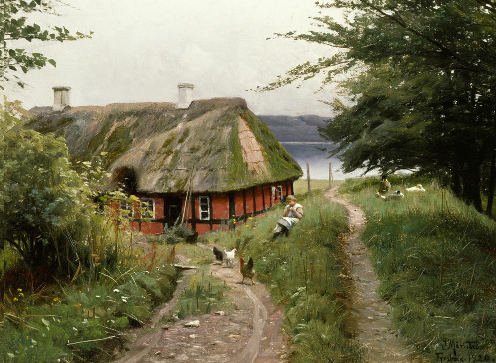 Summer Idyll at the Fisher's Hut od Peder Moensted