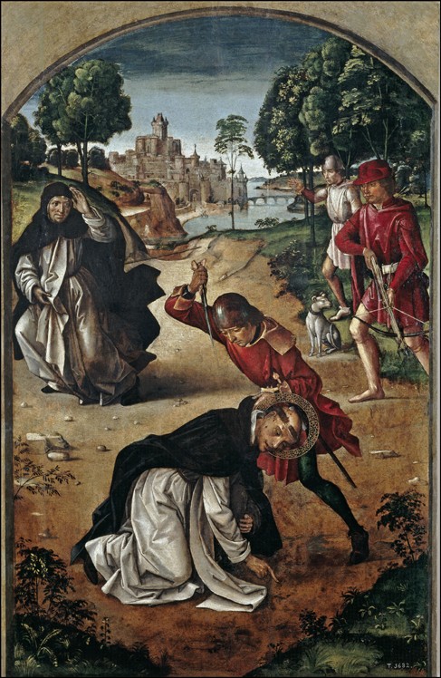 The Death of Saint Peter of Verona od Pedro Berruguete
