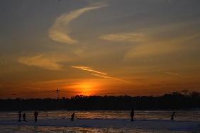 Eishockeyspieler auf der Havel