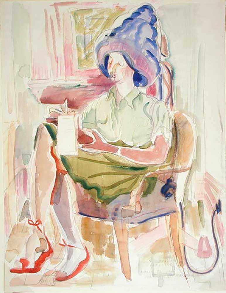 CWAC Beauty parlour, 1944 od Pegi Nicol Macleod