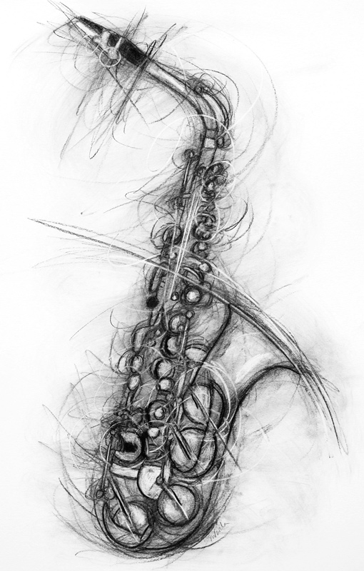Saxophone od Penny Warden
