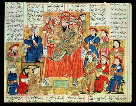 A Sultan and his Court, illustration from the 'Shahnama' (Book of Kings) od Persian School