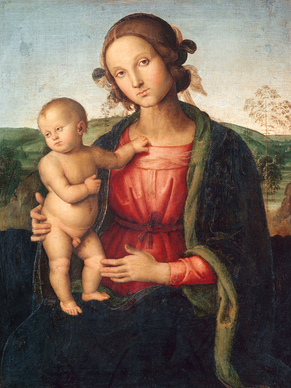 Perugino / Mary with child od Perugino (eigentl. Pierto di Cristoforo Vanucci)