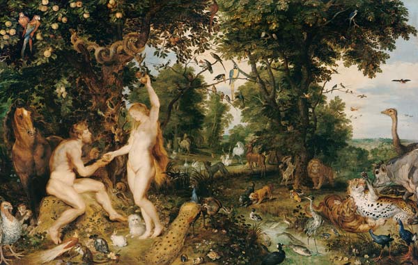 The paradise (Adam and Eva/the Fall of Man) od Peter Paul Rubens