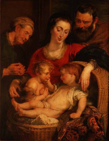 Holy Family of the Basket (panel) od Peter Paul Rubens
