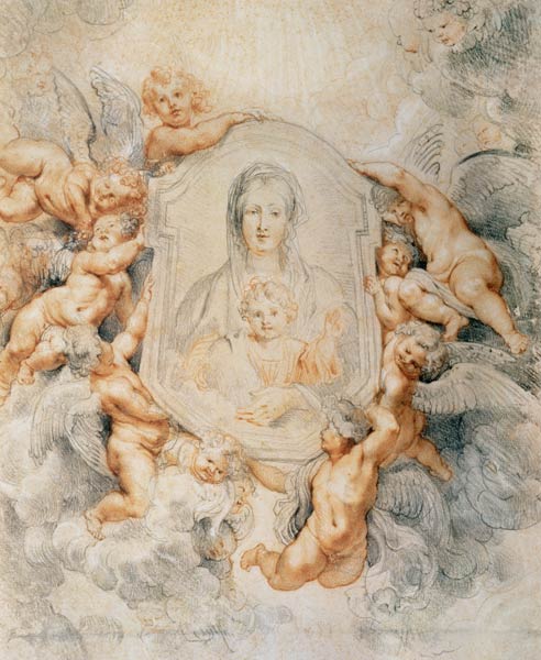 Image of the Madonna / Rubens / 1608 od Peter Paul Rubens