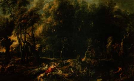 Landscape with the Hunt of the Calydonian Boar od Peter Paul Rubens